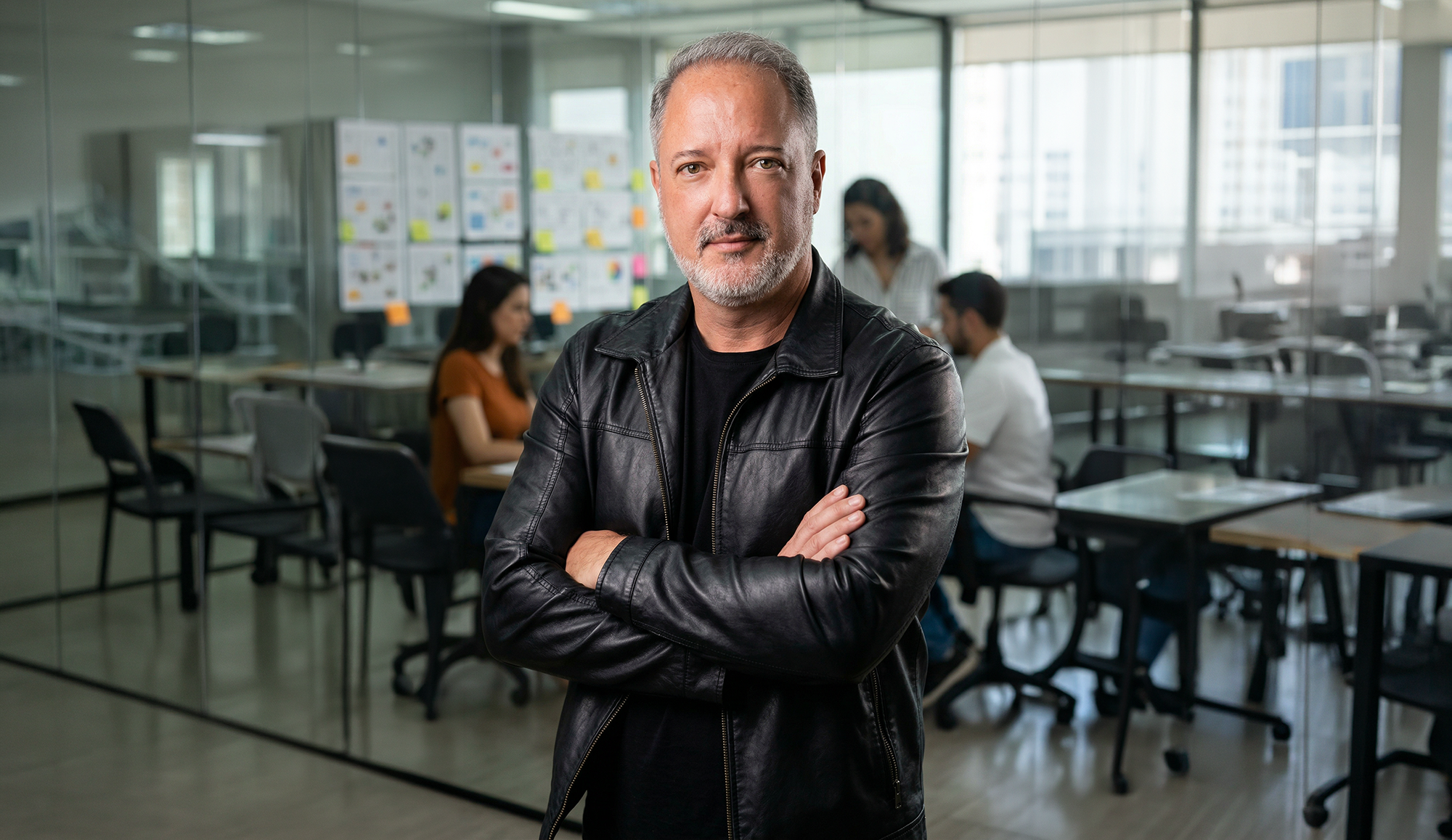 Octogen em trabalho com cliente